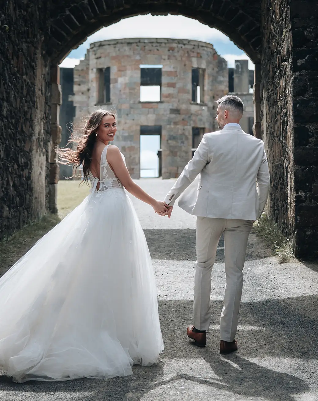 Eloping Couple at Downhill House in Castlerock
