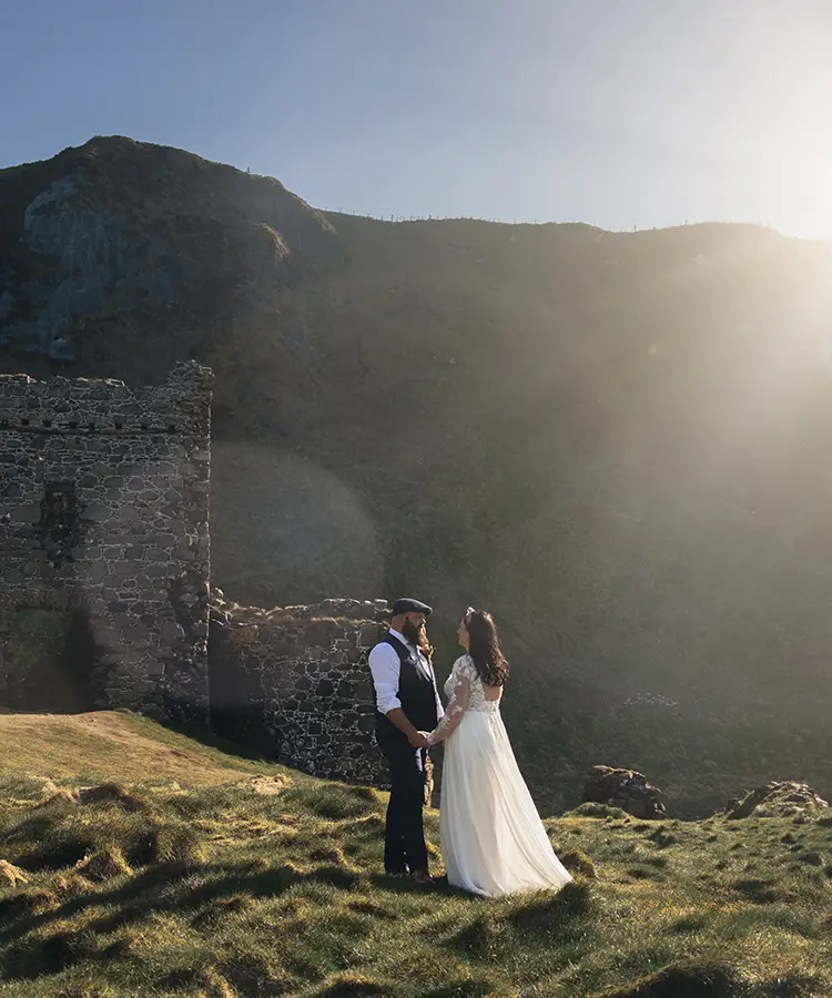 Kinbane Castle Wedding Location on the North Coast